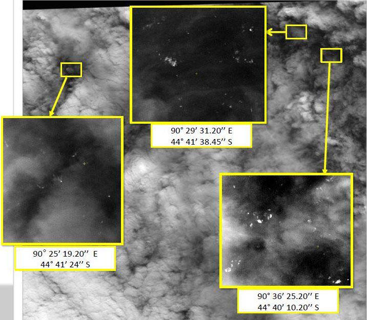 Un satélite francés detecta 122 posibles restos del MH 370