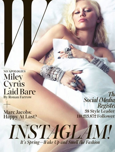 Miley Cyrus desnuda y a caballo