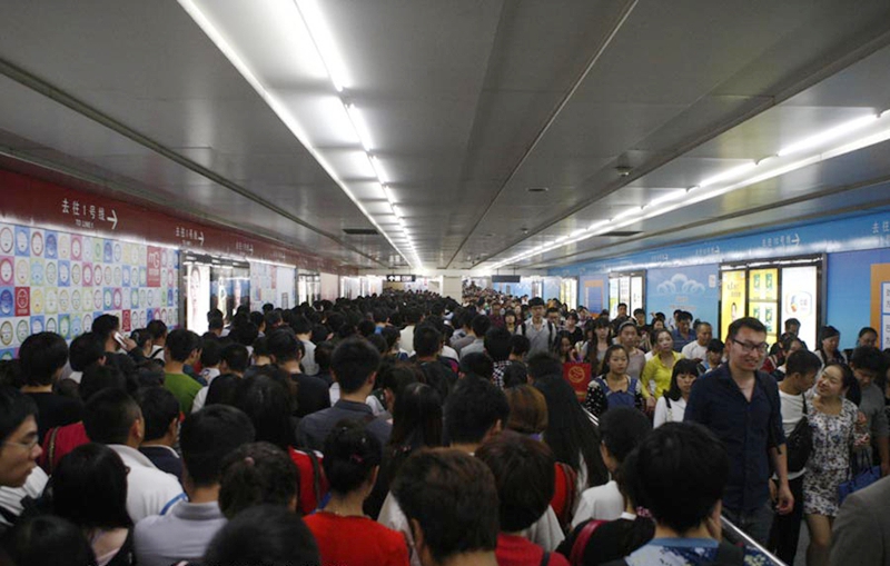 Las 10 estaciones de metro más atestadas de Beijing