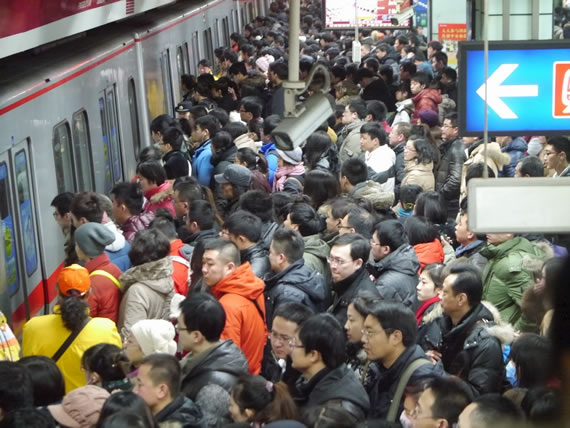 Las 10 estaciones de metro más atestadas de Beijing