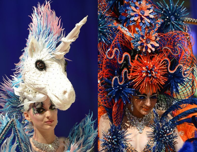 Peinados exóticos en el Campeonato Mundial de Peluquería de Frankfurt1