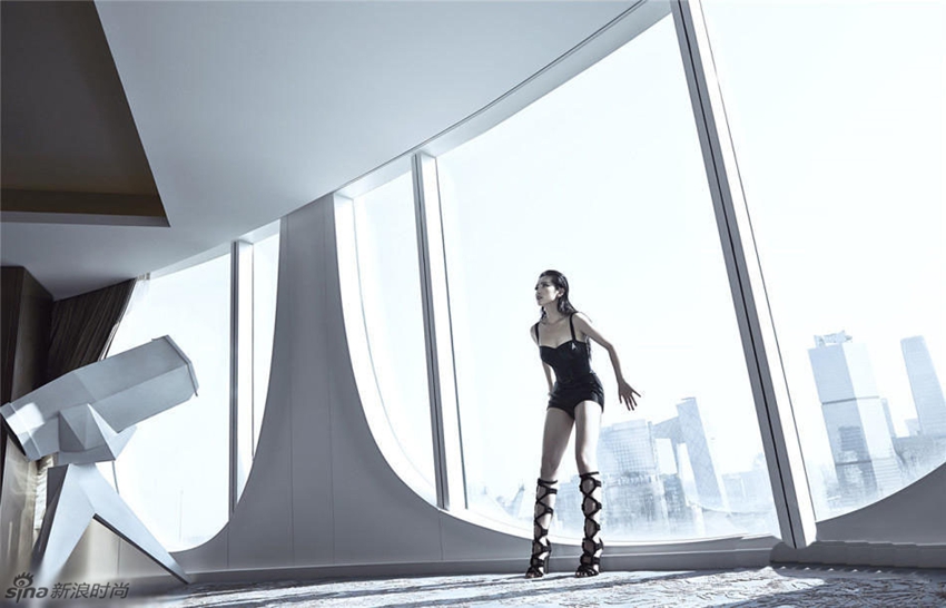 Actriz china Li Bingbing posa con estilo para FHM1