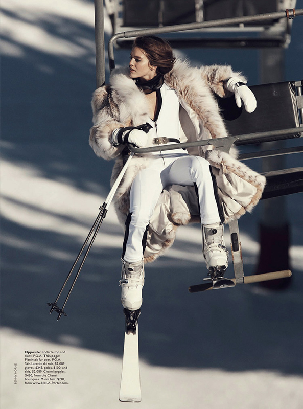 Modelo joven Emily DiDonato, estilo sexy para VOGUE