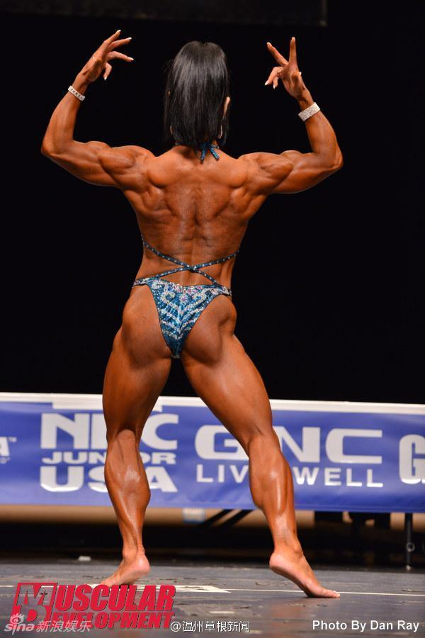 Michelle Jin, mujer china con músculos fuertes gana el concurso en EE.UU.