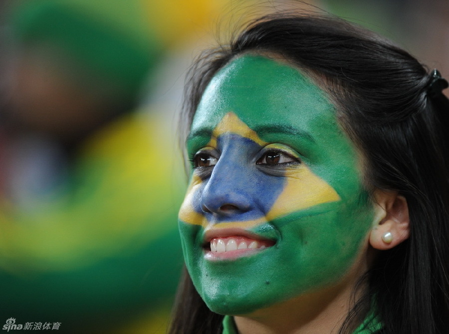 Las aficionadas guapas brasileñas del Mundial