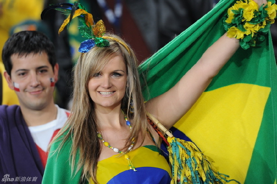 Las aficionadas guapas brasileñas del Mundial