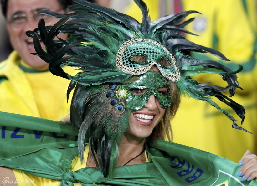 Las aficionadas guapas brasileñas del Mundial