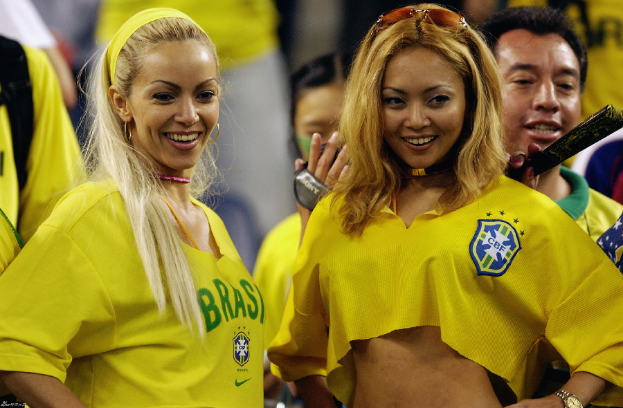 Las aficionadas guapas brasileñas del Mundial