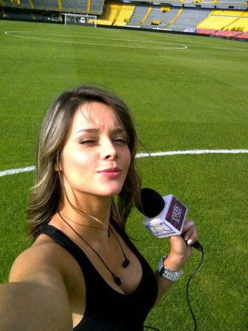 La periodista colombiana más guapa del Mundial Brasil