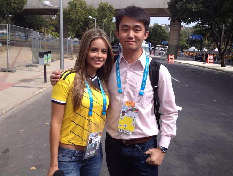 La periodista colombiana más guapa del Mundial Brasil