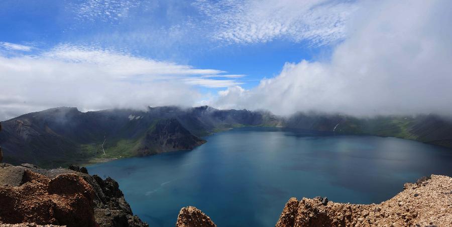 El Lago Tianchi en la Montaña Changbai 