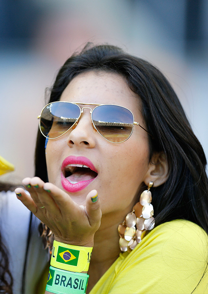 Duelo de guapas en el Estadio Mineirao