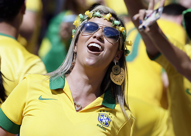 Duelo de guapas en el Estadio Mineirao