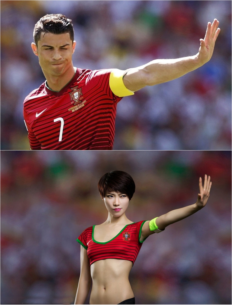 Porristas chinas imitan los grandes momentos en la cancha del Mundial de Brasil8+