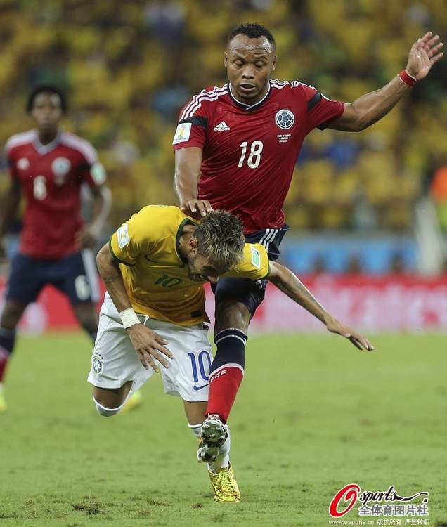 Neymar, Mundial 2014, Brasil, Colombia, futbol