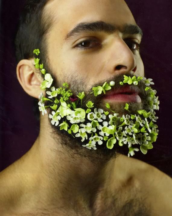 Adornar la barba con flores nueva moda en Instagrama Spanish