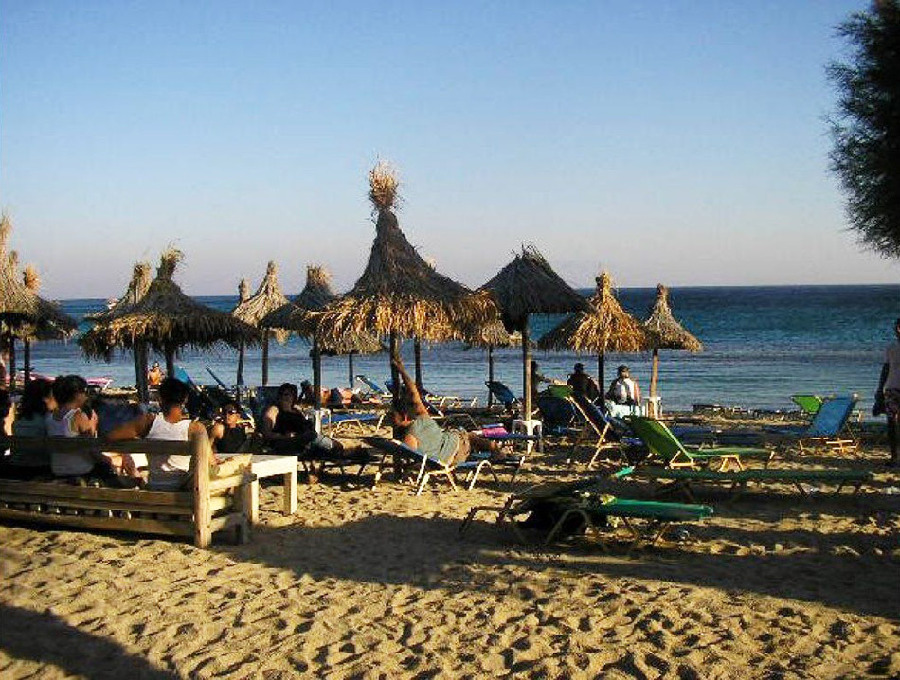 Playa del Paraíso, Mykonos, Grecia Playa del Paraíso, Mykonos, Grecia