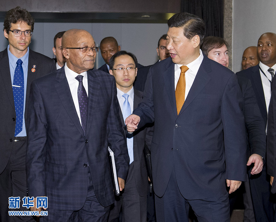 Xi Jinping se reunió con presidente de sudáfrica Zuma