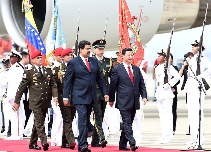 Presidente chino llega a Venezuela para realizar visita de Estado