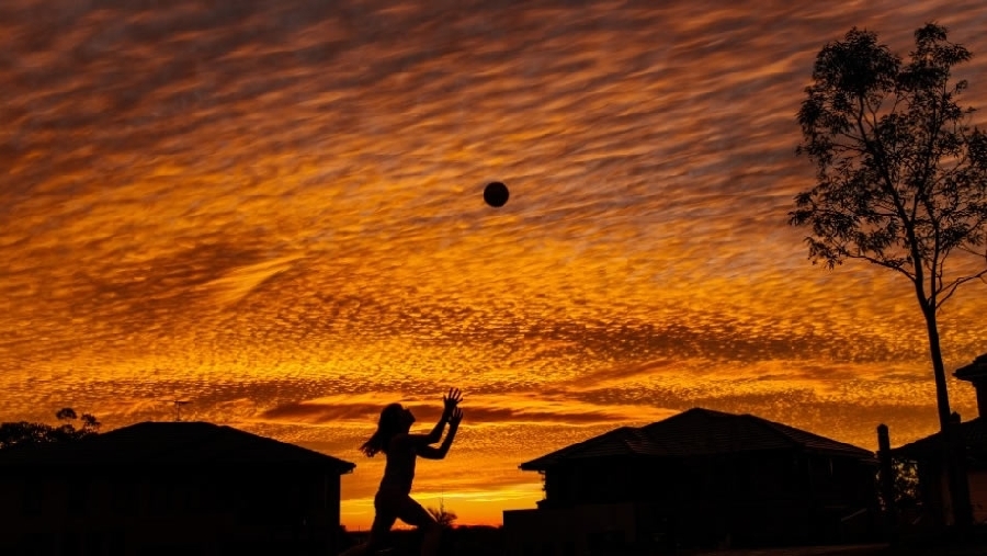 Un impresionante atardecer en Sidney