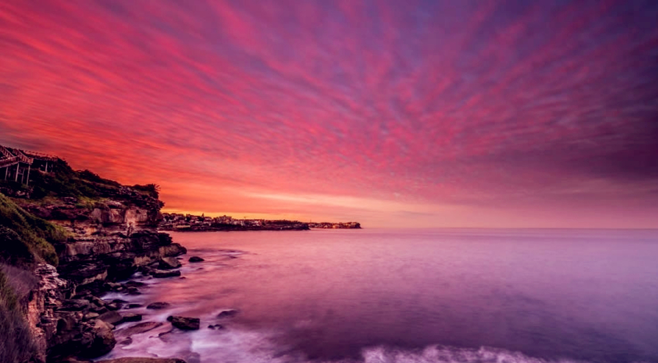 Un impresionante atardecer en Sidney