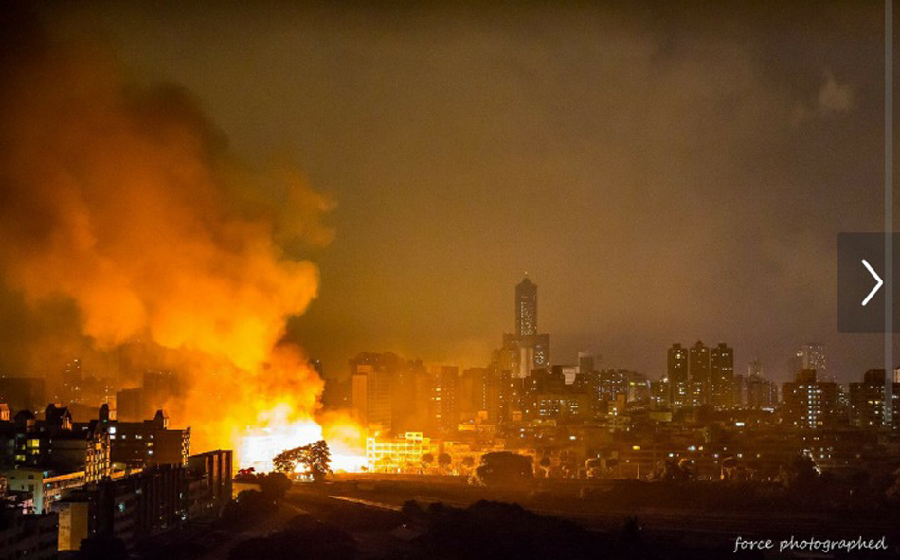 Explosión de gas en Taiwán deja 15 muertos y 233 heridos