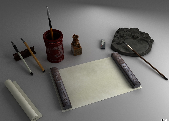 Enciclopedia de la cultura china: Los cuatro tesoros del estudio 文房四宝 2