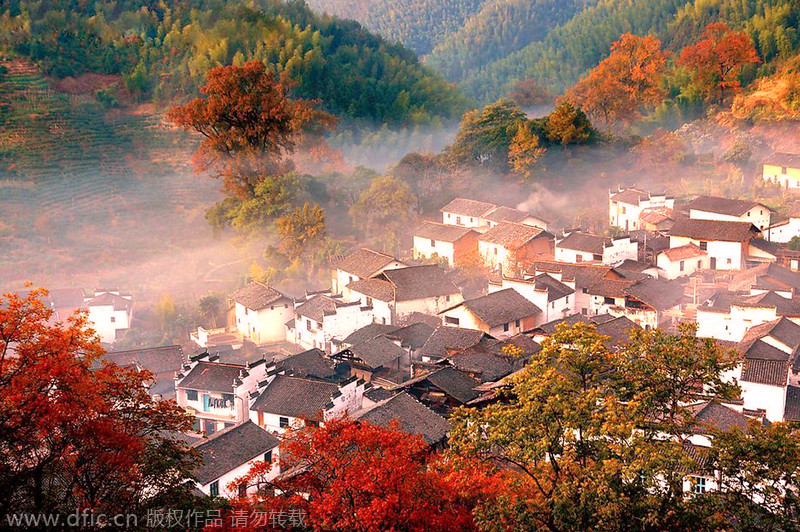 Los 10 lugares ideales para pasar el otoño en China