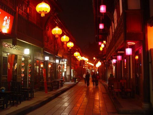 la Calle Antigua Jinli ,Chengdú, China ,turismo,Sichuán