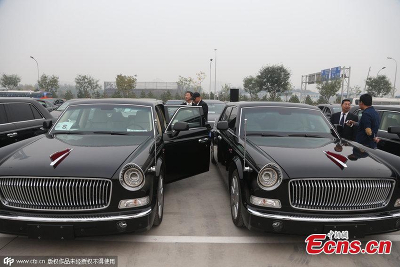 Limusinas Hongqi transportarán a los invitados extranjeros durante la cumbre APEC