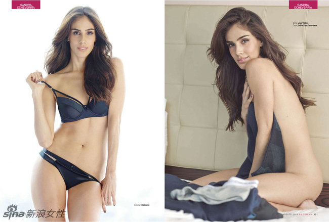 Actriz mexicana Sandra Echeverria está semidesnuda en GQ