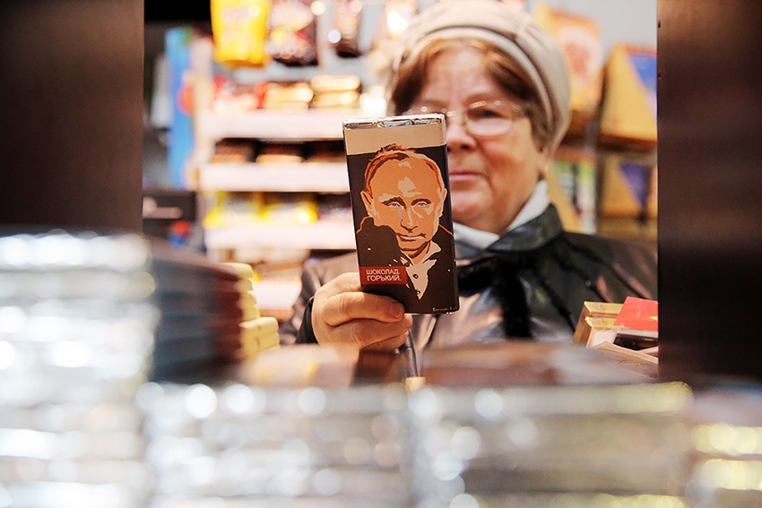 Venden chocolate 'Putin' en Rusia2