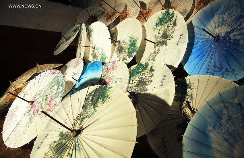 Sombrillas de papel aceitado en Sichuan 5