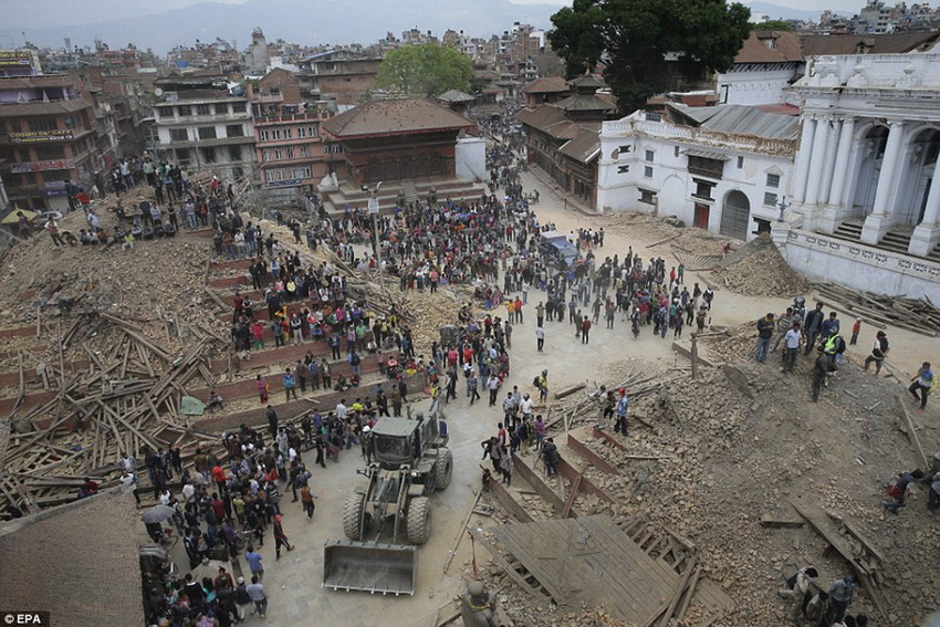  Imágenes de patrimonios nepaleses antes y después del sismo 5