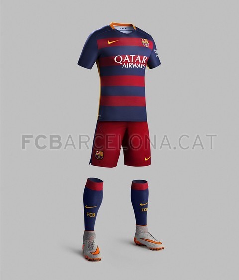 Nueva Camiseta del Barcelona para 2015 - 2016 Con Franjas Horizontales1