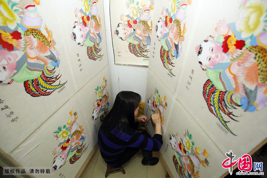 Enciclopedia de la cultura china: El artista “todopoderoso” de las estampas de Año Nuevo de Yangliuqing 7