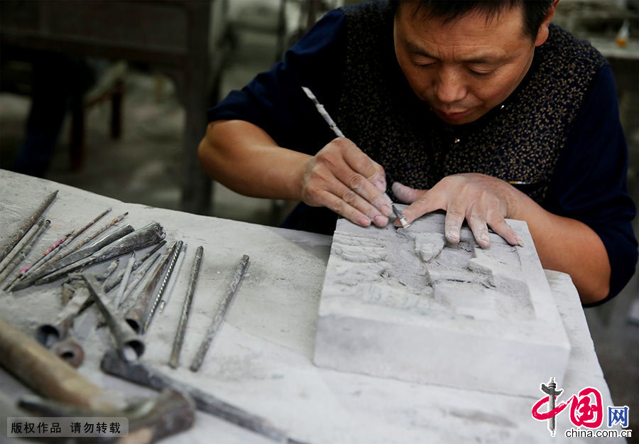 Enciclopedia de la cultura china: La escultura en ladrillo de Huizhou 3