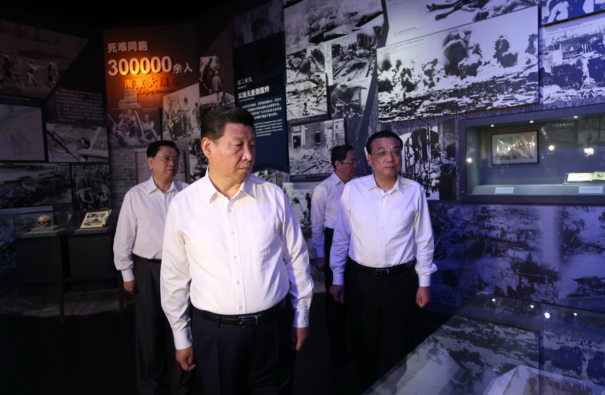 Presidente chino subraya paz en visita a exposición sobre guerra 