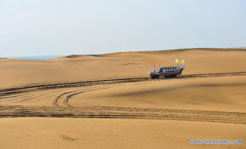 Diversión en desierto Xiangshawan en Ordos1