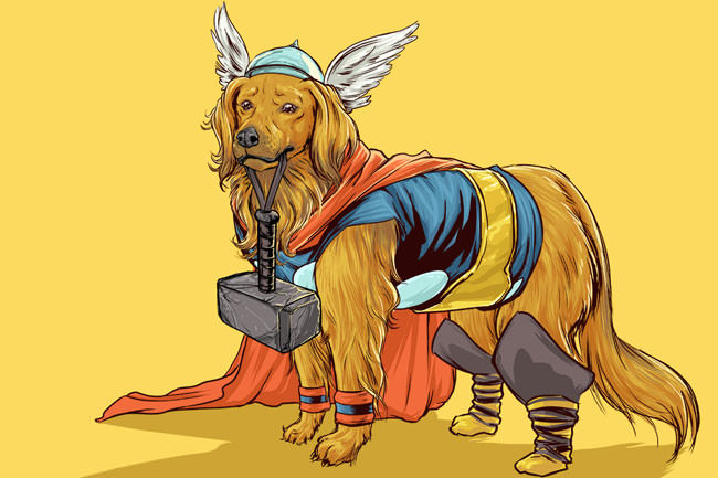 Marvel Superhéroes serían mucho más adorables si fueran perros9