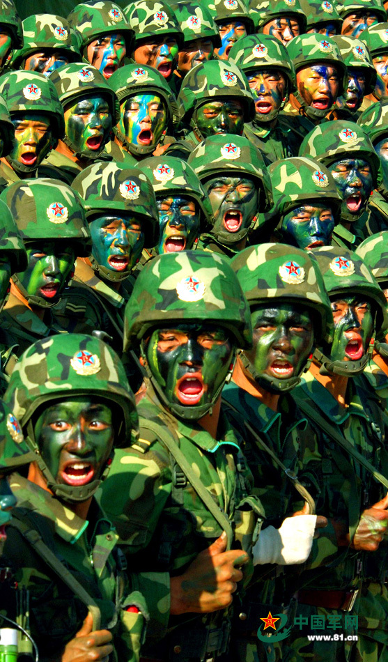 Soldados del Ejército Popular de Liberación de China 