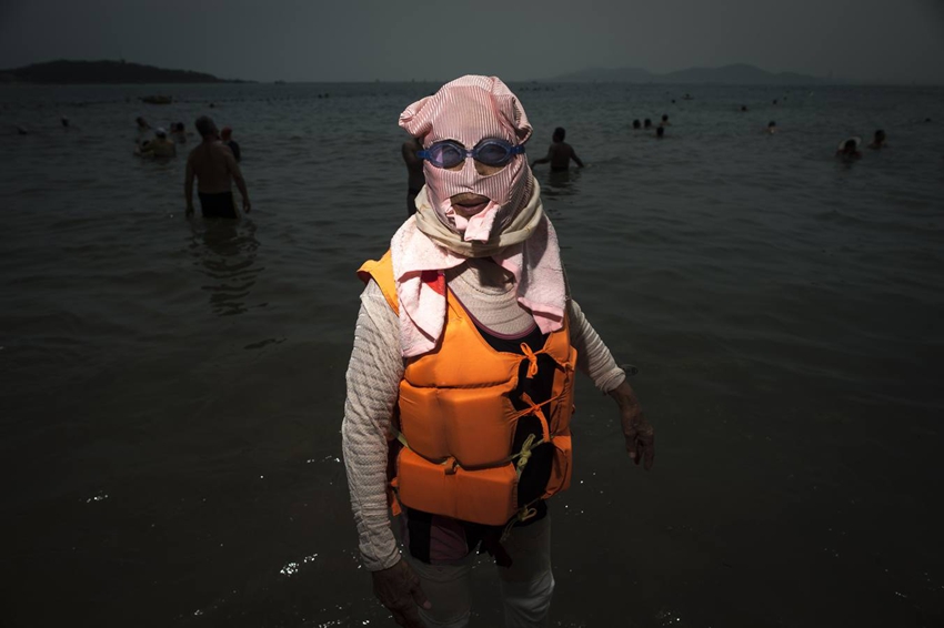 El “facekini” en las playas chinas1