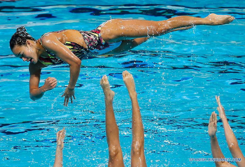 Equipo chino compite en Mundiales de natación