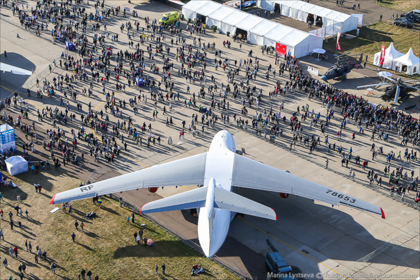 Foto aérea de la impresionante exhibición MAKS-2015f