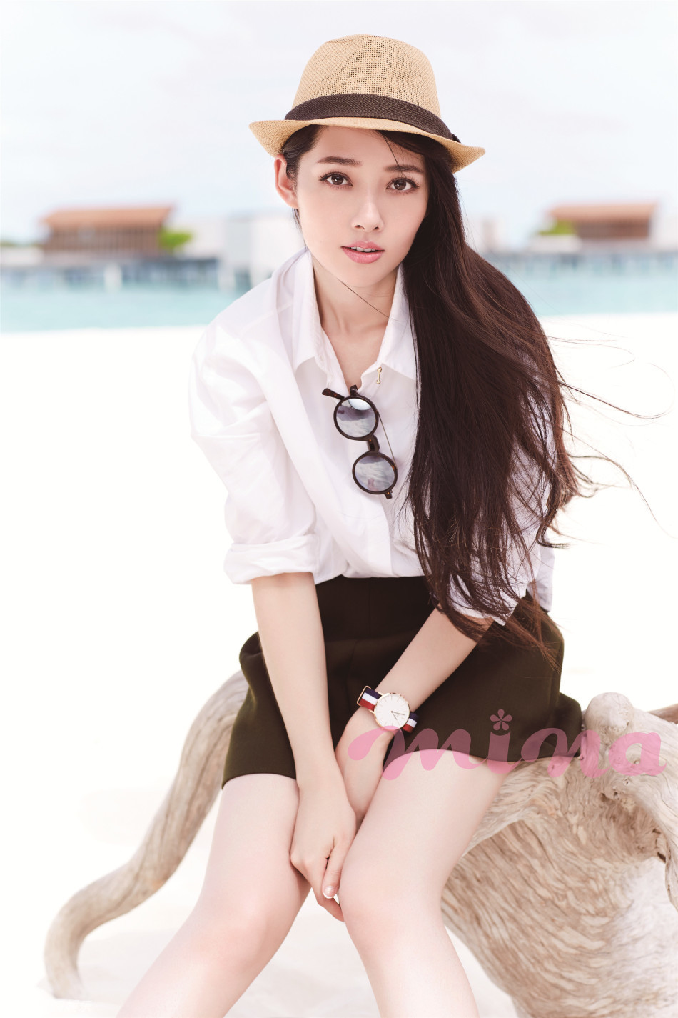 Actriz china Guo Biting posa hermosa para la revista 
