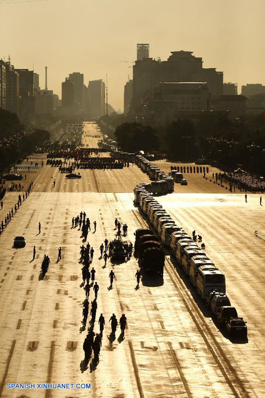 Comenzará el desfile militar del Día de la Victoria en Beijing3