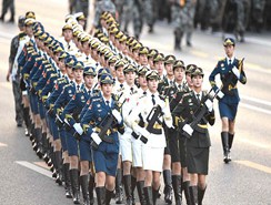 Tropas listas para desfile del Día de la Victoria de China