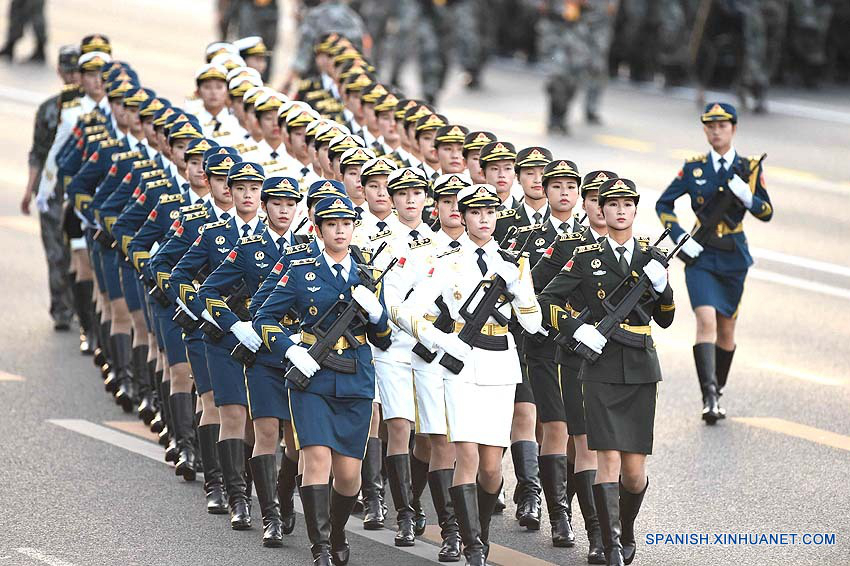 Tropas listas para desfile del Día de la Victoria de China2