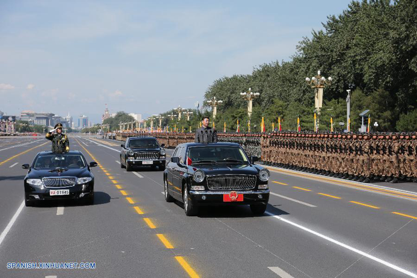 Presidente Xi pasa revista a las fuerzas armadas por primera vez en plaza de Tian'anmen2