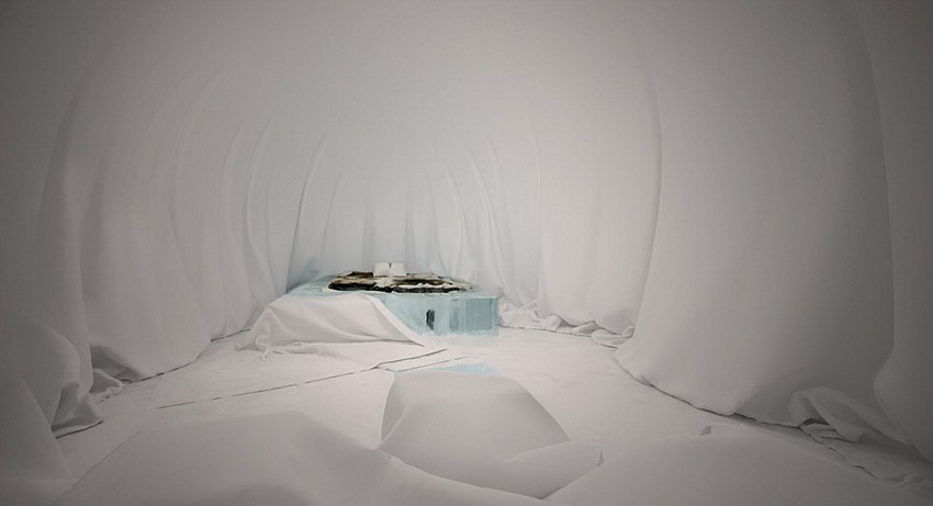 El hotel hecho con hielo en Suiza